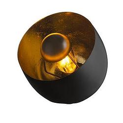 Foto van Tafellamp brugge - zwart/goudkleur - 20xø20 cm - leen bakker