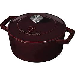 Foto van Berlinger haus 6516 - gietijzeren braadpan - burgundy collection - 20 cm - bordeaux