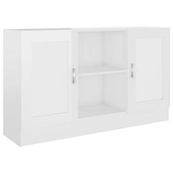 Foto van Vidaxl dressoir 120x30,5x70 cm spaanplaat hoogglans wit