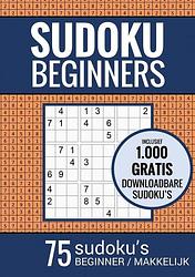 Foto van Sudoku makkelijk - puzzelboek voor beginners: 75 makkelijke sudoku puzzels voor volwassenen en ouderen - sudoku puzzelboeken - paperback