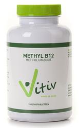 Foto van Vitiv methyl b12 zuigtabletten