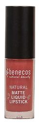 Foto van Benecos natural matte liquid lipstick rosewood romance
