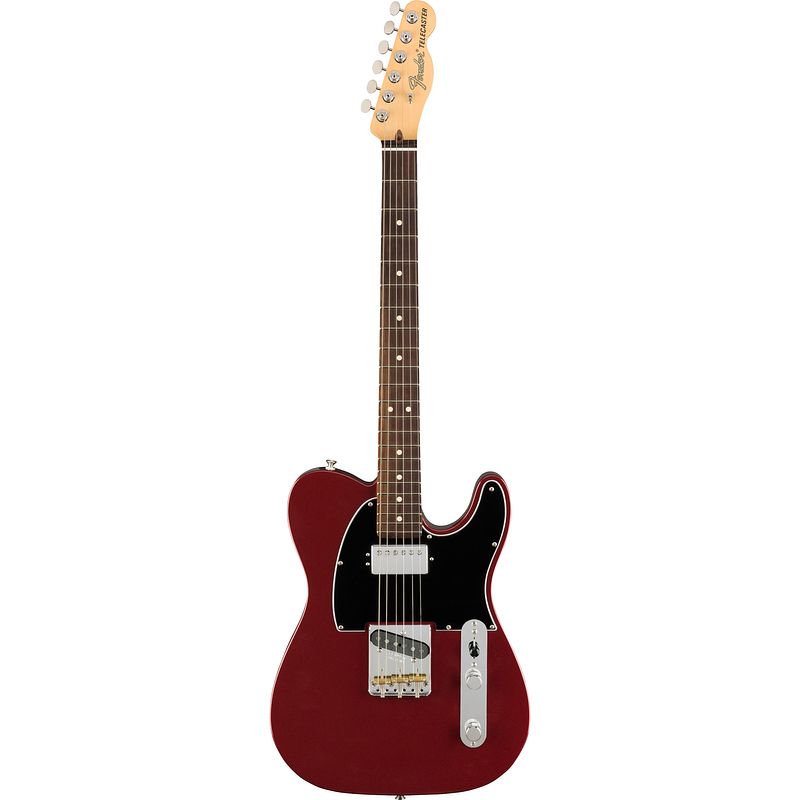 Foto van Fender american performer telecaster hum aubergine rw met gigbag