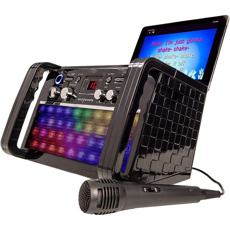 Foto van Easy karaoke eks213bt bluetooth karaoke system met led-lichteffecten & één microfoon