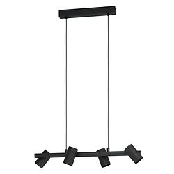 Foto van Eglo gatuela 1 hanglamp - e14 - 76 cm - zwart