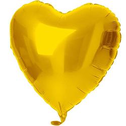 Foto van Folat folieballon hart 45 cm goud