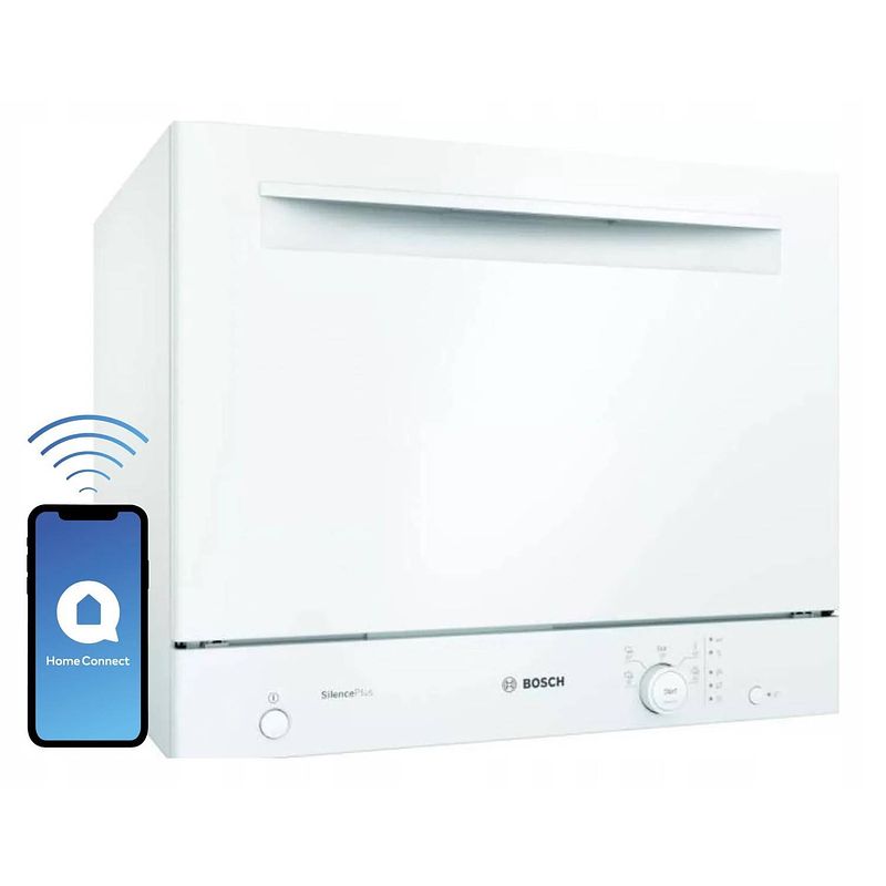 Foto van Bosch sks51e32eu compacte vrijstaande vaatwasser - 6 couverts - 49 db