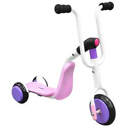 Foto van Stamp kinderstep 2-in-1 tri-scooter step meisjes vrijloop roze/paars