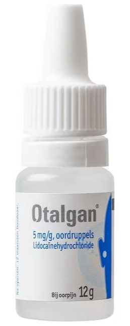Foto van Otalgan oordruppels 5 mg/ g, 12g bij jumbo