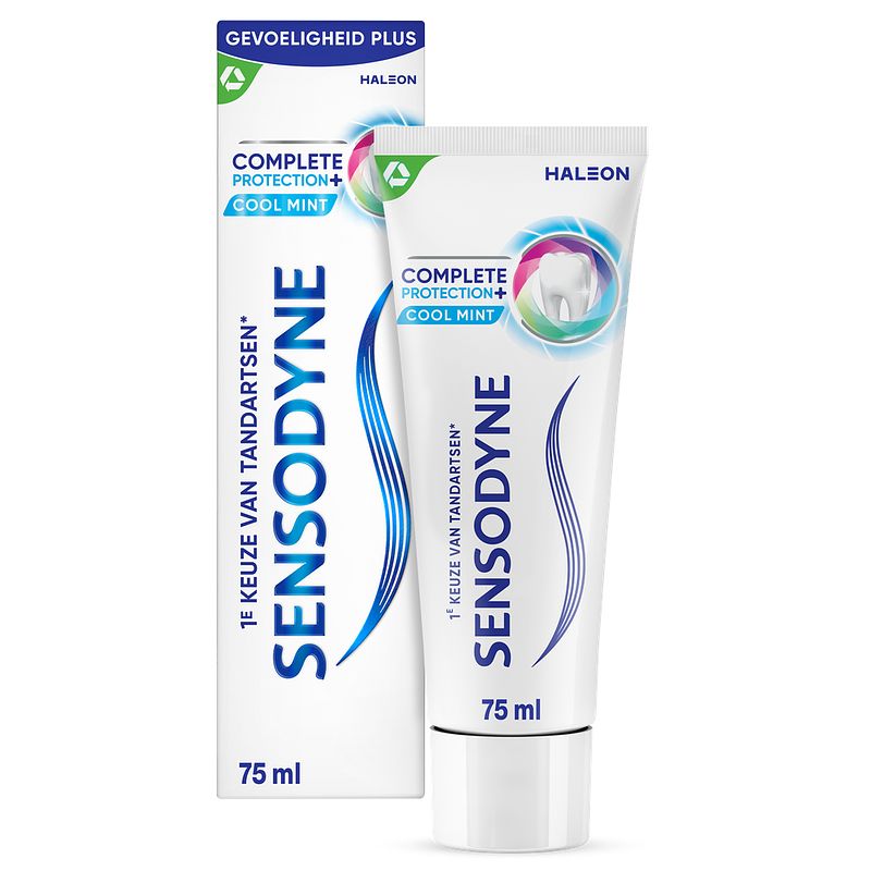 Foto van Sensodyne complete protection + cool mint tandpasta 75ml bij jumbo