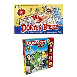 Foto van Spellenbundel - 2 stuks - dokter bibber & monopoly junior