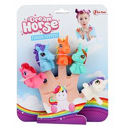 Foto van Toi-toys vingerpoppenset dream horse meisjes 5-delig