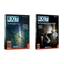 Foto van Spellenbundel - 2 stuks - bordspel - exit de verlaten hut & exit de duistere catacomben