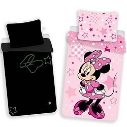 Foto van Disney minnie mouse dekbedovertrek glow in the dark - eenpersoons - 140 x 200 cm - katoen