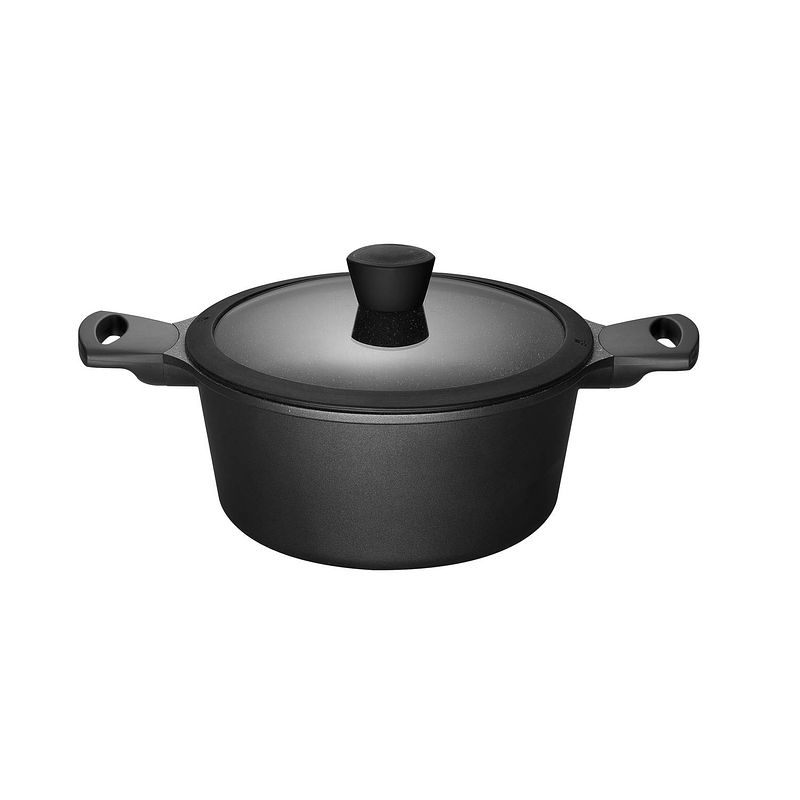 Foto van Sola braadpan fair cooking - ø 20 cm - zwart/wit - inclusief deksel