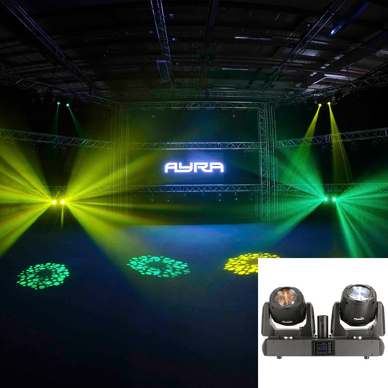 Foto van Ayra vision twins beam dubbele led movinghead