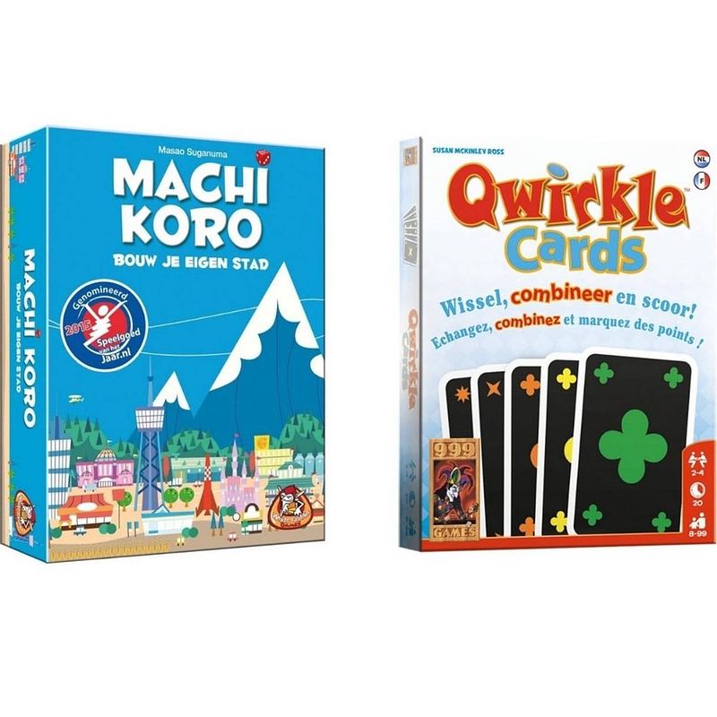 Foto van Spellenbundel - kaartspel - 2 stuks - machi koro basisspel & qwirkle