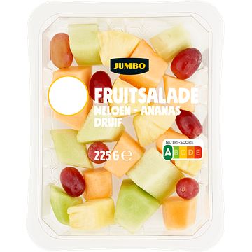 Foto van Jumbo fruitsalade meloen ananas druif 225g