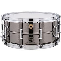 Foto van Ludwig lb417kt black beauty hammered 14 x 6.5 inch snaredrum