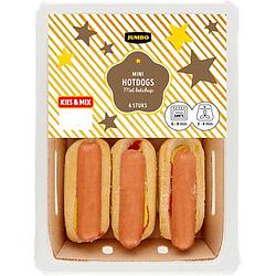 Foto van Jumbo mini hotdogs met ketchup 6 stuks