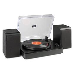 Foto van Platenspeler bluetooth - audizio rp330 stereo platenspeler met speakers - complete set - 100w - zwart