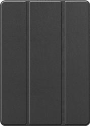 Foto van Just in case smart tri-fold apple ipad (2021/2020) book case met pencil houder zwart
