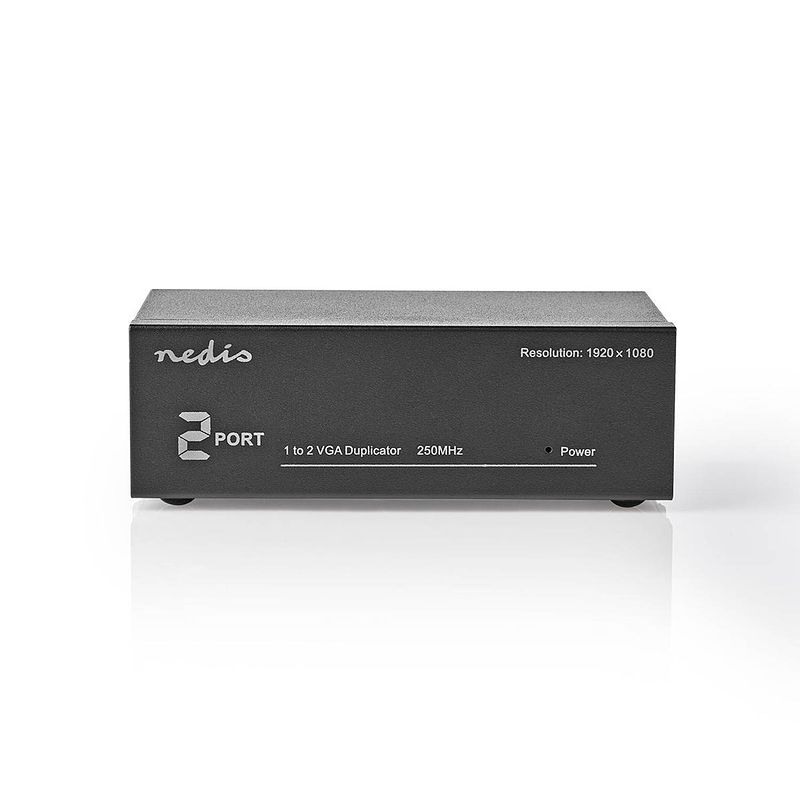 Foto van Nedis vga splitter - cspl5902bk - zwart