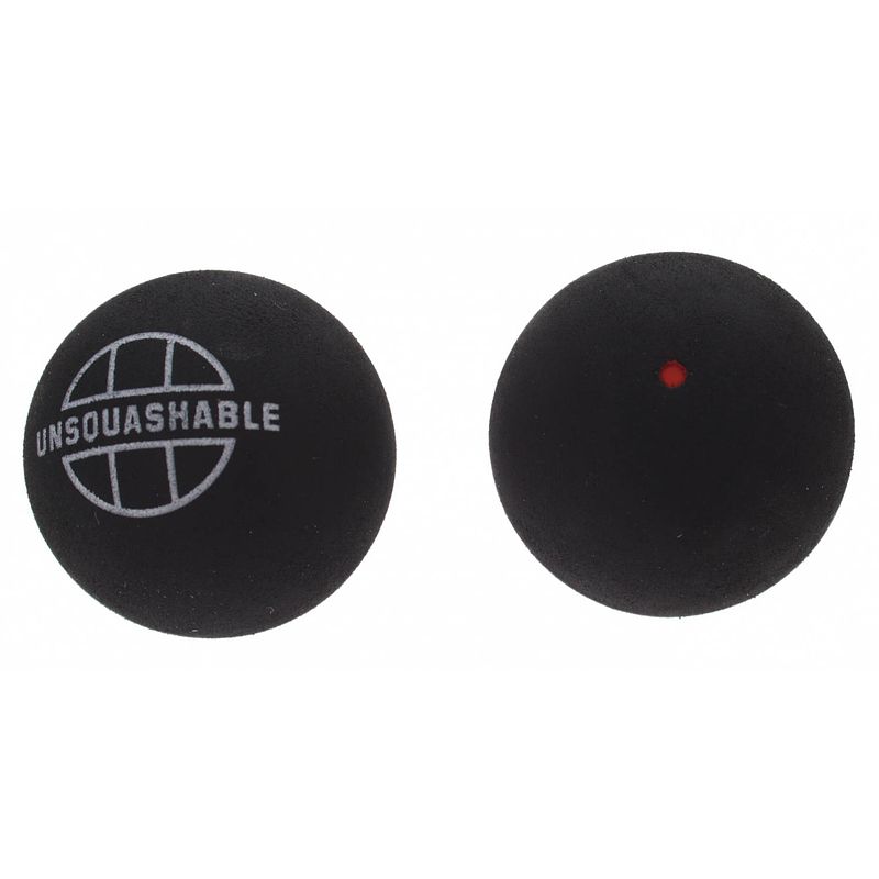 Foto van Unsquashable squashballen rode stip zwart 2 stuks