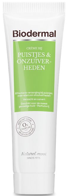 Foto van Biodermal crème bij puistjes & onzuiverheden