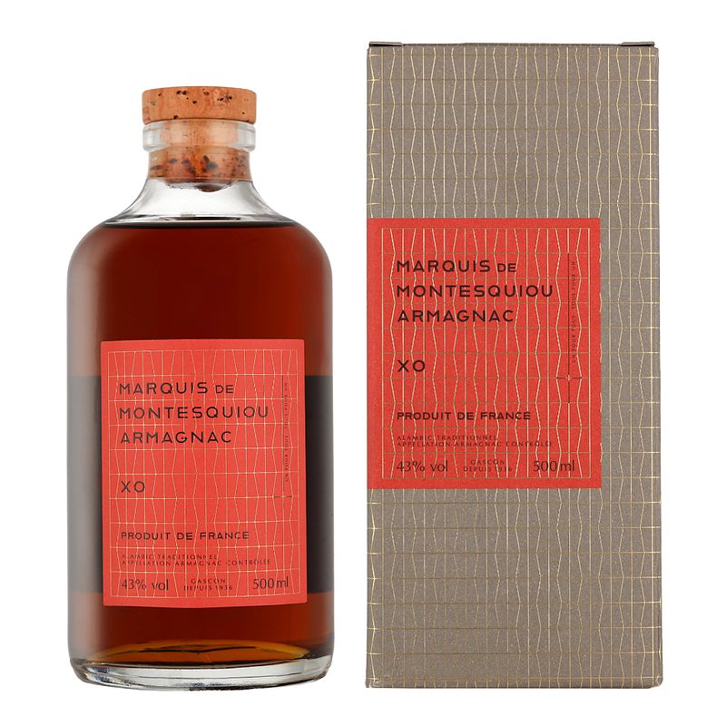 Foto van Marquis de montesquiou xo armagnac 50cl cognac + giftbox