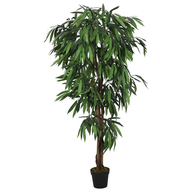 Foto van Vidaxl kunstplant mangoboom 900 bladeren 180 cm groen