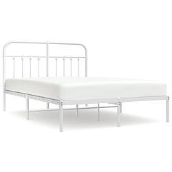 Foto van The living store bedframe klassiek - metaal - 196x146x100 cm - robuust en elegant