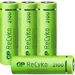 Foto van Gp oplaadbare batterij aa 2100 mah 4-pack