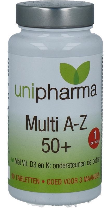 Foto van Unipharma multi a-z 50+ tabletten