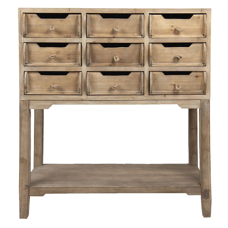 Foto van Clayre & eef ladekast 80*35*90 cm bruin hout rechthoek commode bruin commode