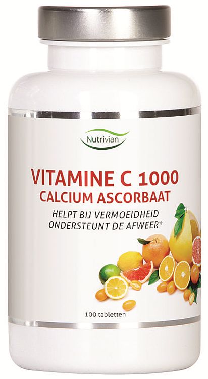Foto van Nutrivian vitamine c 1000 calcium ascorbaat tabletten