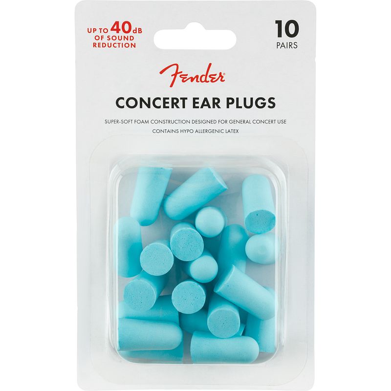Foto van Fender concert ear plugs daphne blue (10 paar) gehoorbescherming