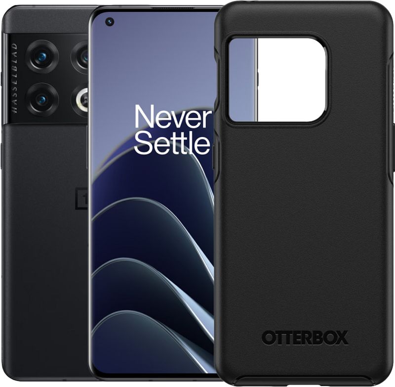 Foto van Oneplus 10 pro 128gb zwart 5g + otterbox back cover zwart