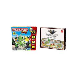 Foto van Spellenbundel - bordspel - 2 stuks - monopoly junior & ganzenbord