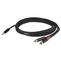 Foto van Dap flx30 stereo 3.5 mm jack naar 2 x rca 6 meter