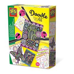 Foto van Ses creative doodle inkleurkaarten