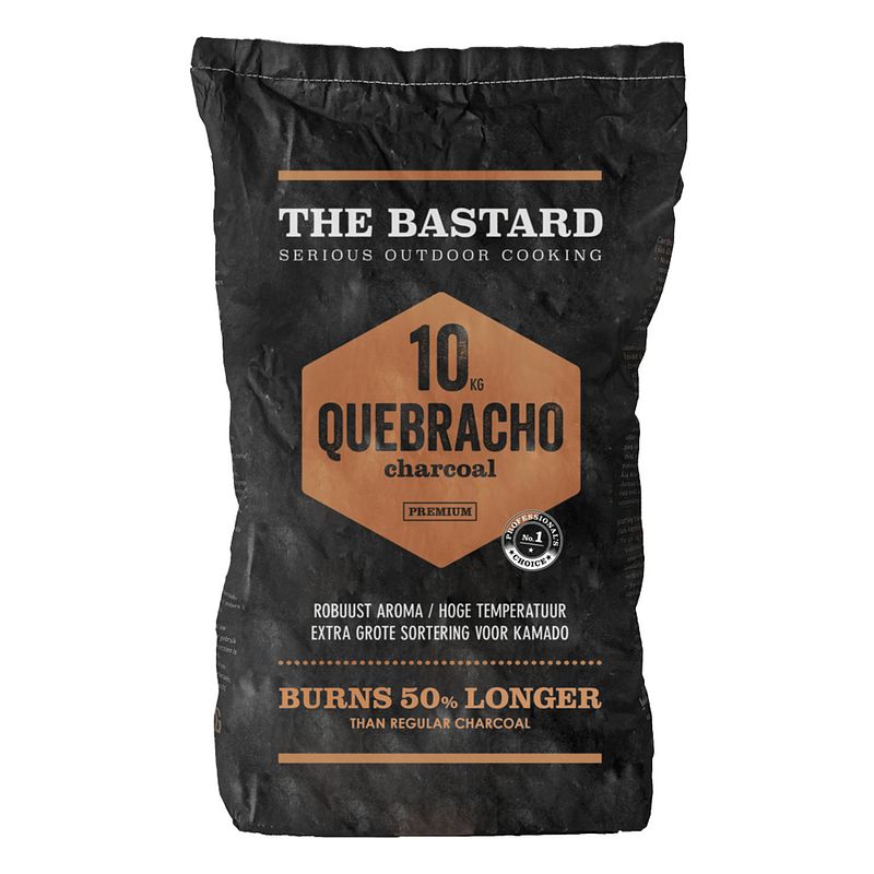 Foto van Houtskool paraquay white quebracho 10kg the bastard