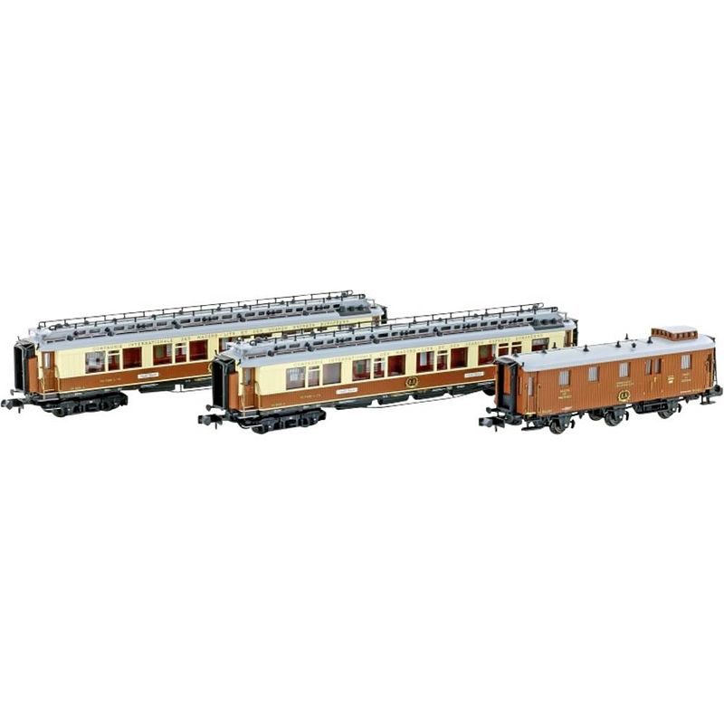 Foto van Hobbytrain h22102 n 3-delig ciwl set 1 simplon-express, medirane express set