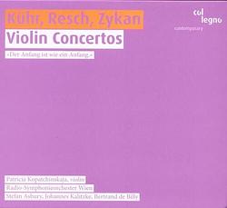 Foto van Violin concertos, der anfang ist wie ein anfang - cd (9120031340348)