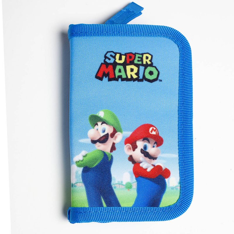 Foto van Super mario portemonnee brothers - 12 x 10 cm - polyester