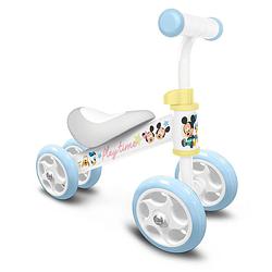 Foto van Disney loopfiets met 4 wielen play time mickey loopfiets met 4 wielen junior wit/lichtblauw