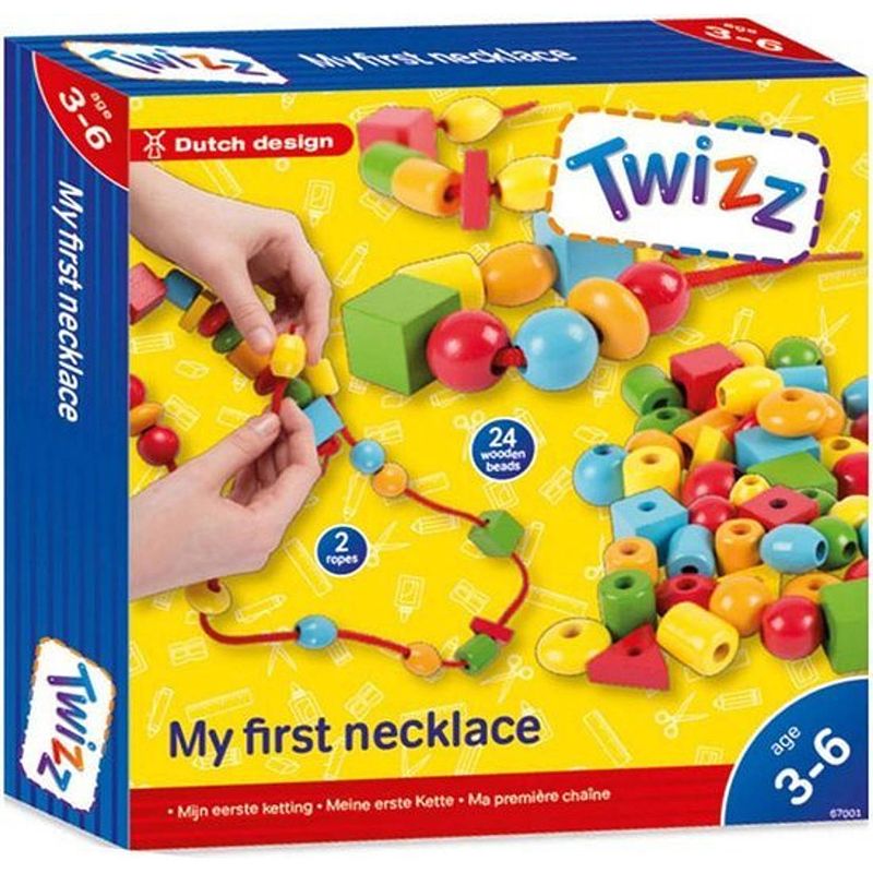 Foto van Twizz sieradenset mijn eerste ketting junior hout 3-6 jaar 26-delig