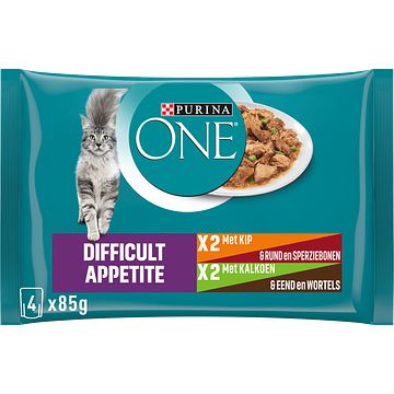 Foto van Purina® one difficult appetite 4 x 85g bij jumbo