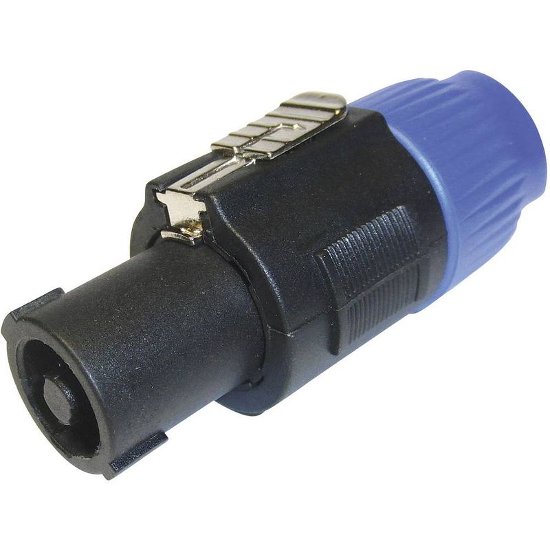 Foto van Cliff fm1250 luidsprekerconnector stekker, recht aantal polen: 4 zwart, blauw 1 stuk(s)