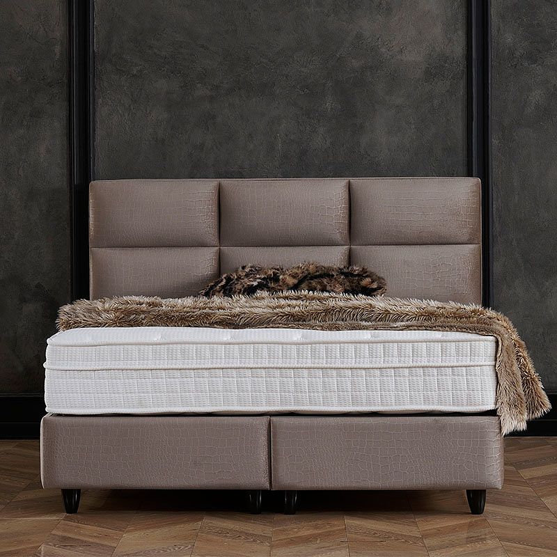 Foto van Dreamhouse bedding boxspring met opbergruimte - mississippi 160 x 200 cm, kleur: taupe, montage: excl. montage